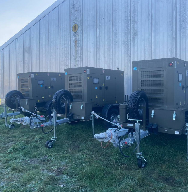Мобільні електростанції для Збройних Сил України